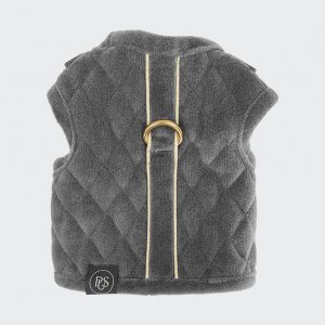 Vest harness with stripe antracyt