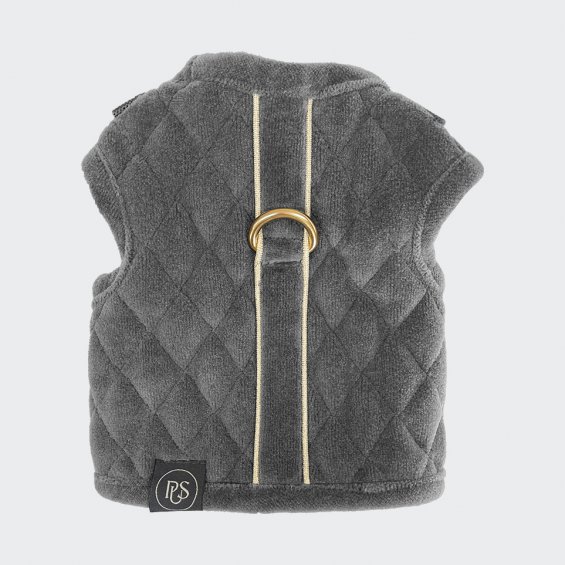 Vest harness with stripe anthracite