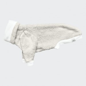 Plush turtleneck beige