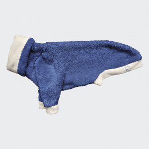 Plush turtleneck indigo