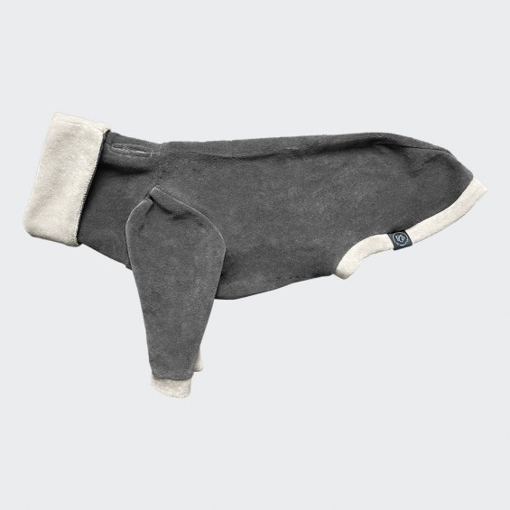 Velour turtleneck anthracite