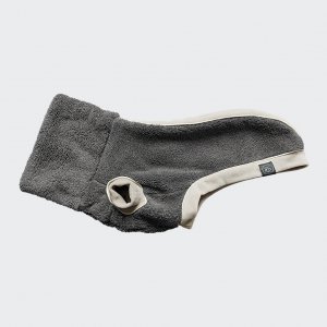 Plush turtleneck vest anthracite