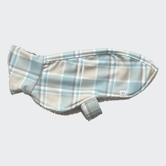 Coat checkered beige